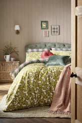Laura Ashley Litton Olive Green Brushed Cotton Bedding