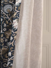 William Morris At Home Lodden Prussian Blue Ready Made Eyelet Curtains