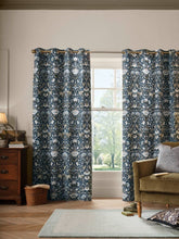 William Morris At Home Lodden Prussian Blue Ready Made Eyelet Curtains