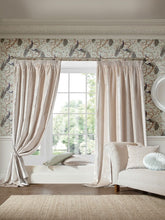 Laura Ashley Loretta Pale Truffle Pencil Pleat Curtains
