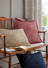 William Morris At Home Marigold Brick Pink Microfibre 50x50cm Cushion