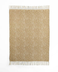 William Morris At Home Marigold Hessian Natural 130x170cm Throw