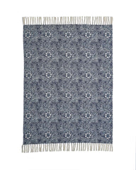 William Morris At Home Marigold Indigo Blue 130x170cm Throw