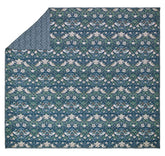 William Morris At Home Midnight Strawberry thief Prussian Blue 235x235cm Quilted Bedspread