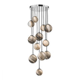 Mikara 12 lt Cluster 1.5m with Marble Effect Glass Dar Lighting MIK6350