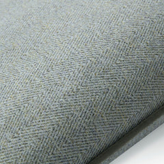 Laura Ashley Milbourne Herringbone Grey Sage 45x45cm Microfibre Cushion