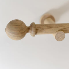 Laura Ashley Mitchell 28mm Eyelet Pole, Washed Oak