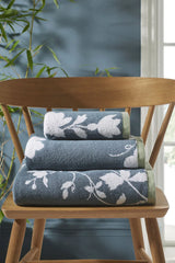 Laura Ashley Dusky Seaspray Oriental Garden Towels