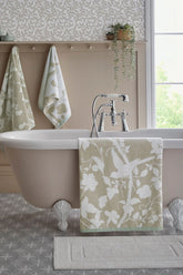 Laura Ashley Dove Grey Oriental Garden Towels