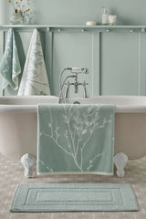 Laura Ashley Duck Egg Pussy Willow Towel