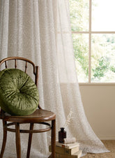 William Morris At Home Original Willow Linen Voile Slot Top Sheer Panel Curtains