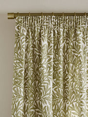 William Morris At Home Original Willow Olive Green Ready Made Curtains
