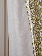 William Morris At Home Original Willow Olive Green Ready Made Curtains