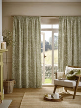 William Morris At Home Original Willow Olive Green Ready Made Curtains