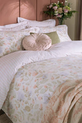 Laura Ashley Orisia Peony Pale Sage Green Duvet Cover and Pillowcase Set