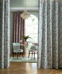 Laura Ashley Fabric Osterley Birds - Seaspray