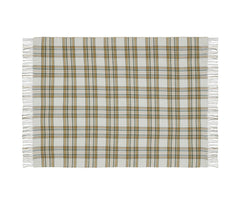 Laura Ashley Padbury Check Olive 150x200cm Throw