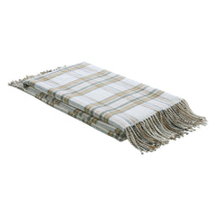 Laura Ashley Padbury Check Olive 150x200cm Throw