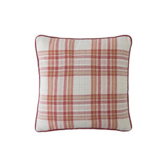 Laura Ashley Padbury Check Russet 45x45cm Microfibre Cushion