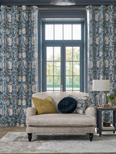 William Morris At Home Pimpernel Indigo Blue Ready Made Curtains