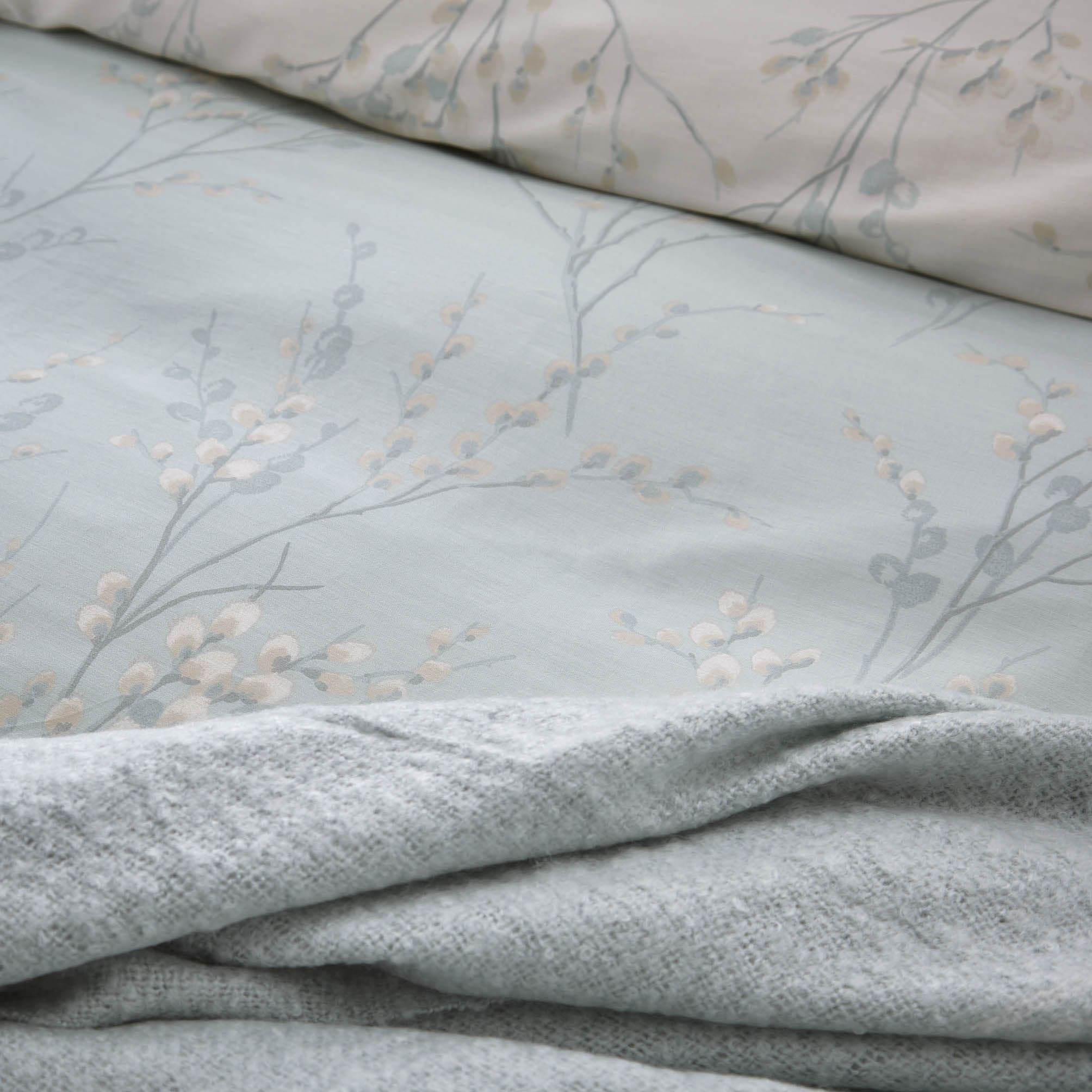 Laura Ashley Pussy Willow Dack Egg Duvet Cover and Pillowcase Set