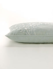 Laura Ashley Pussy Willow Embroidered Sage Cushion