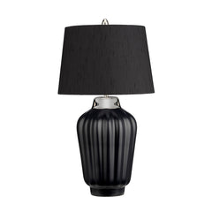 Bexley 1 Light Table Lamp - Black & Polished Nickel - Quintiesse Lighting