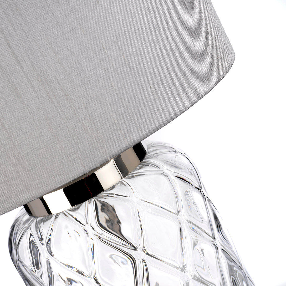 Sola 1lt Small Table Lamp - Titanium Shade - Quintiesse Lighting
