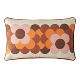 Orla Kiely Retro Flower Stripe Canyon 30x50cm Microfibre Cushion