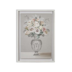 Laura Ashley Rose Bouquet Vase Wall Art