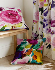 Bluebellgray Rose Fuchsia Microfibre 45x45cm Cushion