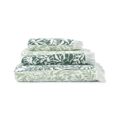 William Morris At Home Rose Stripe Sage Towels