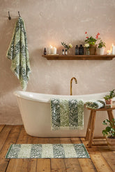 William Morris At Home Rose Stripe Sage Towels