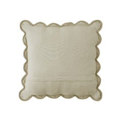 Laura Ashley Scalloped Dove Grey Microfibre 43x43cm Cushion