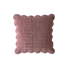 Laura Ashley Scalloped Old Rose Microfibre 43x43cm Cushion