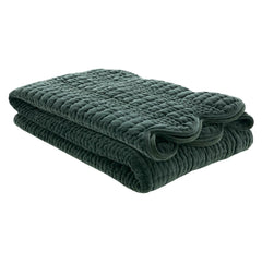 Laura Ashley Scalloped Pine Green 180x235cm Bedspread