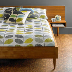 Orla Kiely Scribble Stem Duckegg/Seagrass Bedding