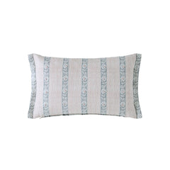 Laura Ashley Semington Chambray Blue Microfibre 30x50cm Cushion