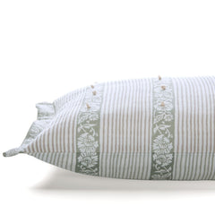 Laura Ashley Semington Sage Green Microfibre 30x50cm Cushion