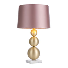 David Hunt Lighting Athena Table Lamp In Butter Brass With A Marble Base