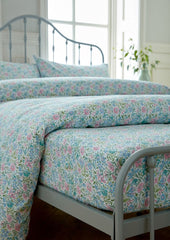 Laura Ashley Sherston Floral Powder Blue Fitted Sheet