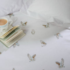 Sophie Allport Snowy Owls White Bedding
