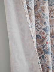 William Morris At Home Strawberry Thief Hessian Ready Made Curtains