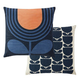 Orla Kiely Striped Tulip Indigo Microfibre 45x45cm Cushion