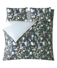 Laura Ashley Summer Palace Midnight  Duvet Cover and Pillowcase Set Ex display