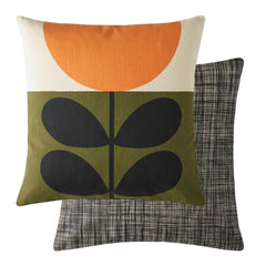 Orla Kiely Sunflower Orange 45x45cm Microfibre Cushion