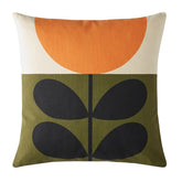 Orla Kiely Sunflower Orange 45x45cm Microfibre Cushion