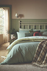 Laura Ashley Sweet Alyssum Sage Brushed Cotton Bedding