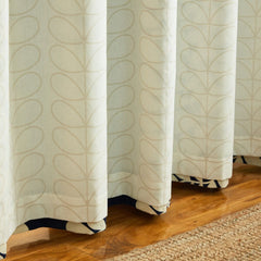 Orla Kiely Sycamore Stripe Space Blue Ready Made Eyelet Curtains