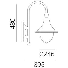 Noral Trumpet Wall Light Model F